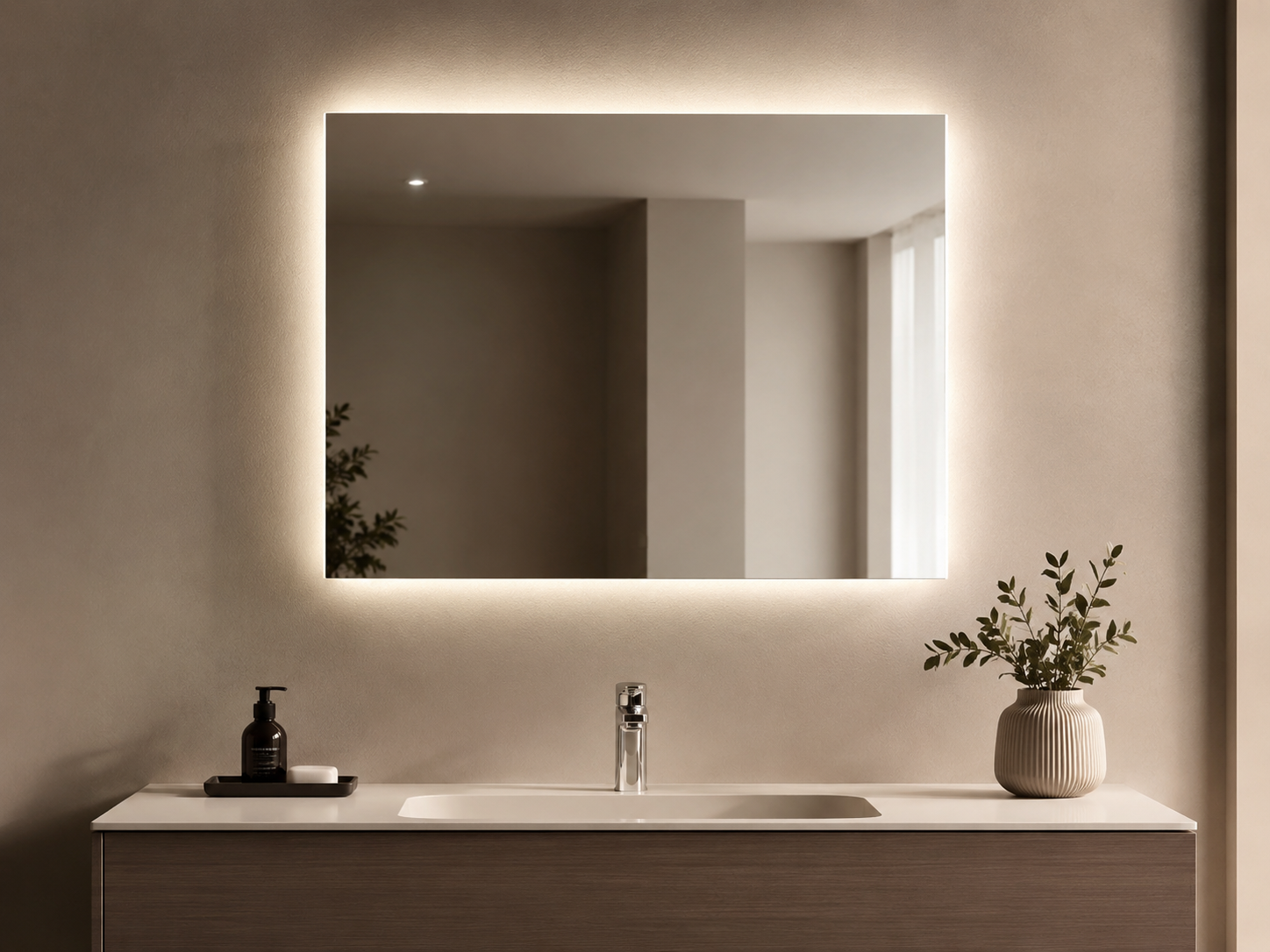 SPECCHIO 80 X 60 RETROILLUMINATO LED